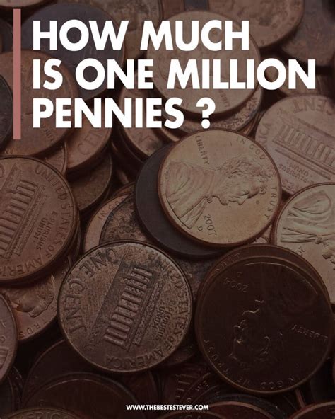 Despite being the lowest currency denomination in the U. . 1 million pennies into dollars